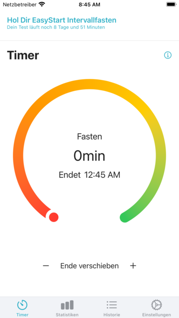 Automatischer Fastenstart
