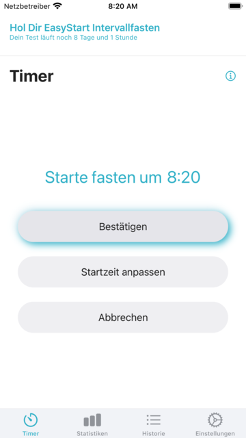 Startzeit ändern