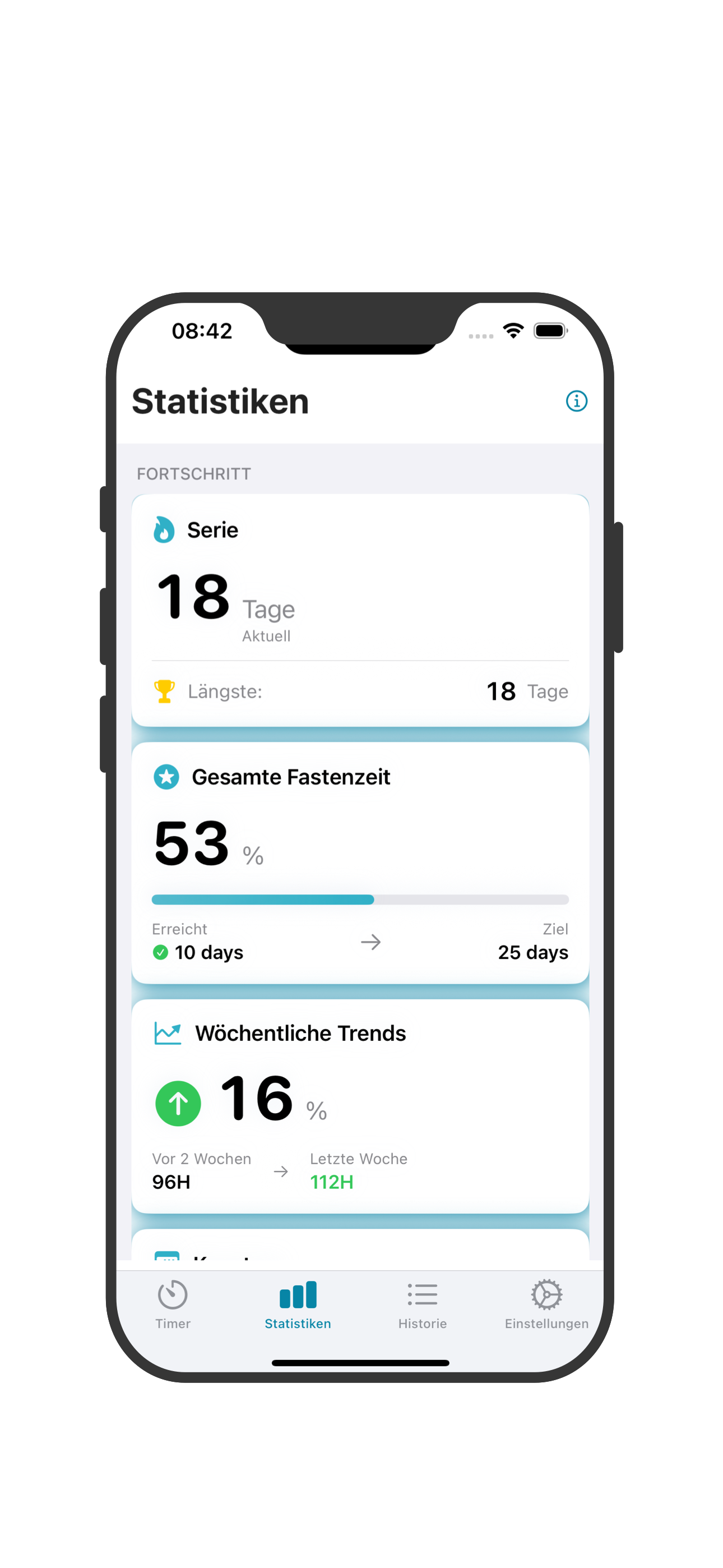 Statistik-Bildschirm