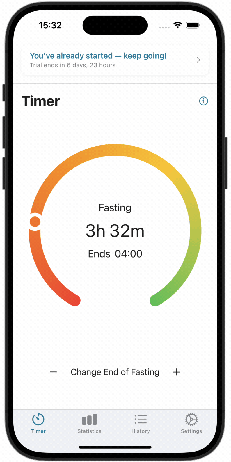 Adjusting fast end time animation